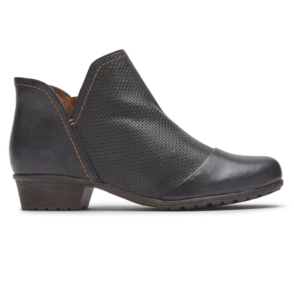 Botins Mulher Rockport Cobb Hill Gratasha V-Cut Pretas,Portugal ONECF-2816